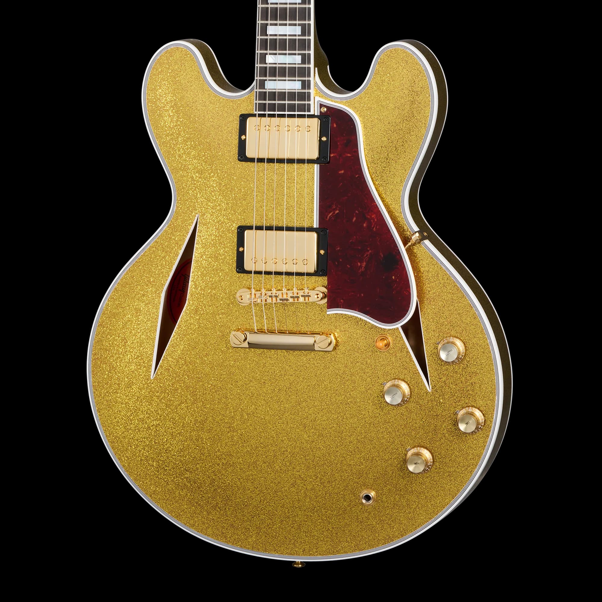 Gibson 1959 ES-355 Reissue with Diamond F-Holes, Gloss, Gold Sparkle