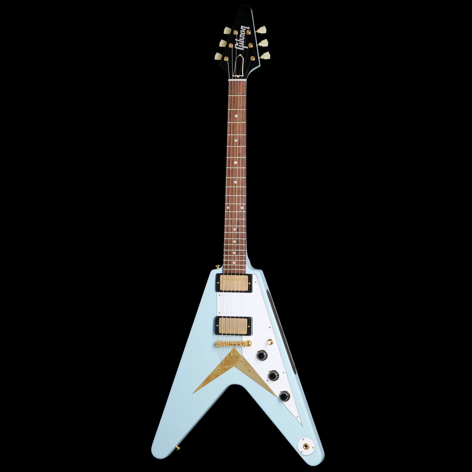 Gibson 1958 Korina Flying V Reissue, Frost Blue VOS — photo 2