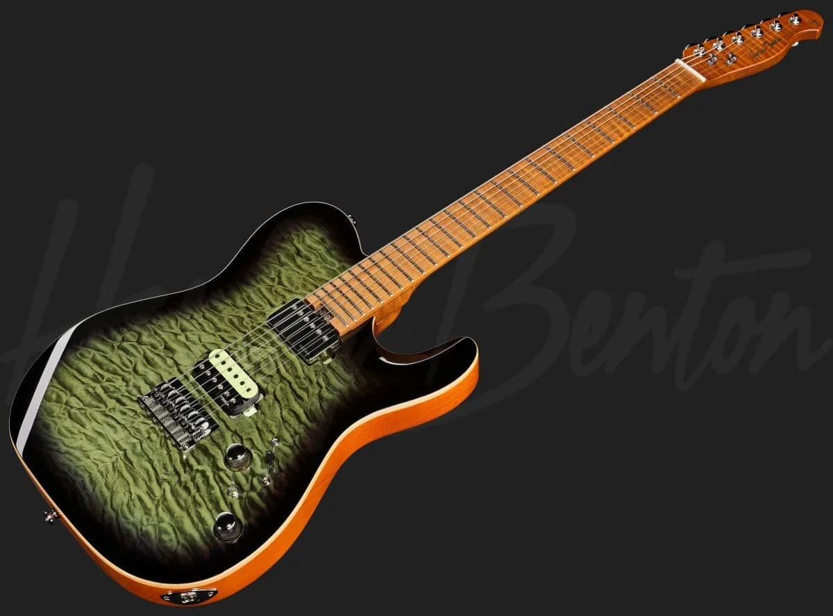 Harley Benton Fusion-T II HH MN HT QBLB — photo 8