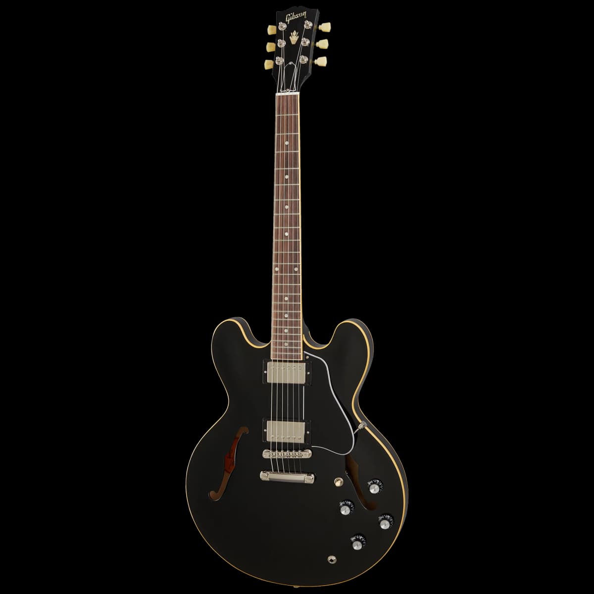 Gibson ES-335, Left-Handed, Vintage Ebony — photo 2