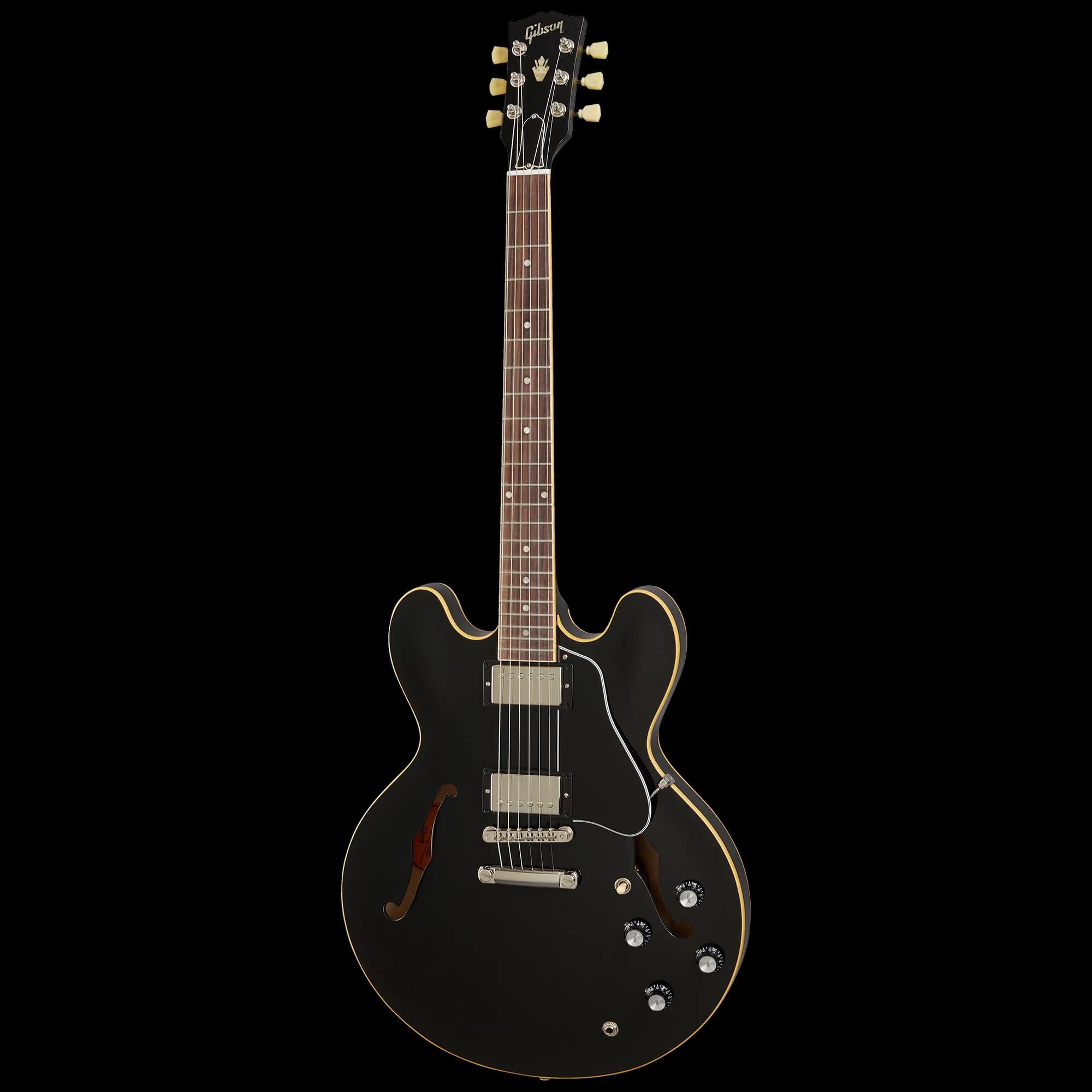 Gibson ES-335, Left-Handed, Vintage Ebony — photo 2