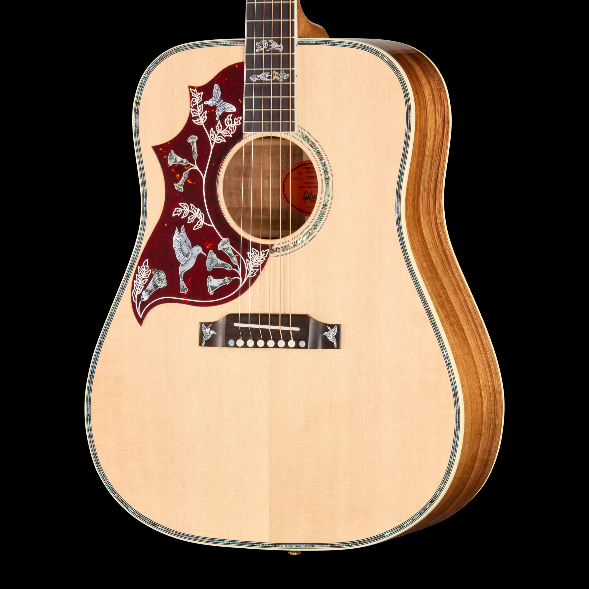 Gibson Hummingbird Custom Koa, Left-Handed, Antique Natural