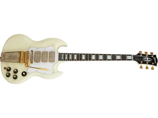 Gibson Jimi Hendrix 1967 SG Custom, Aged Polaris White — photo 7