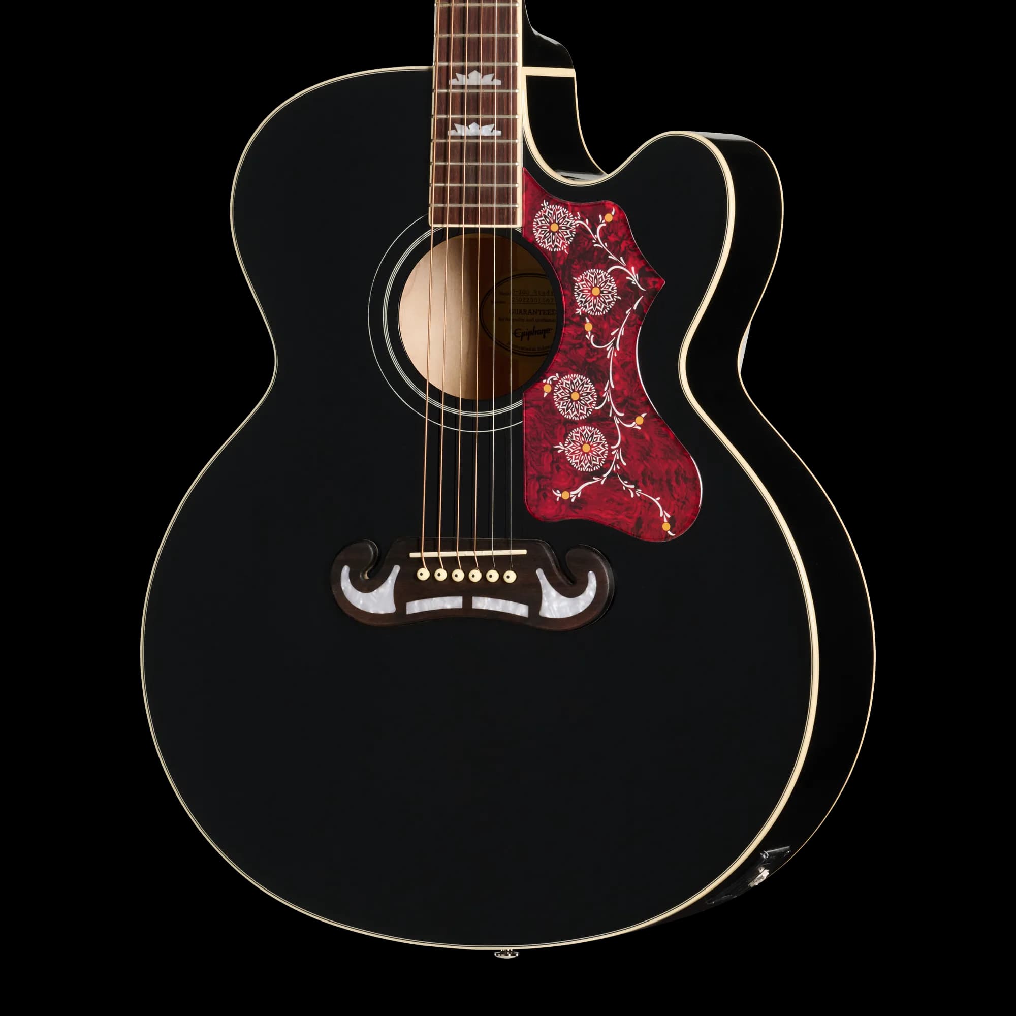 Epiphone J-200 Studio EC, Ebony, Exclusive