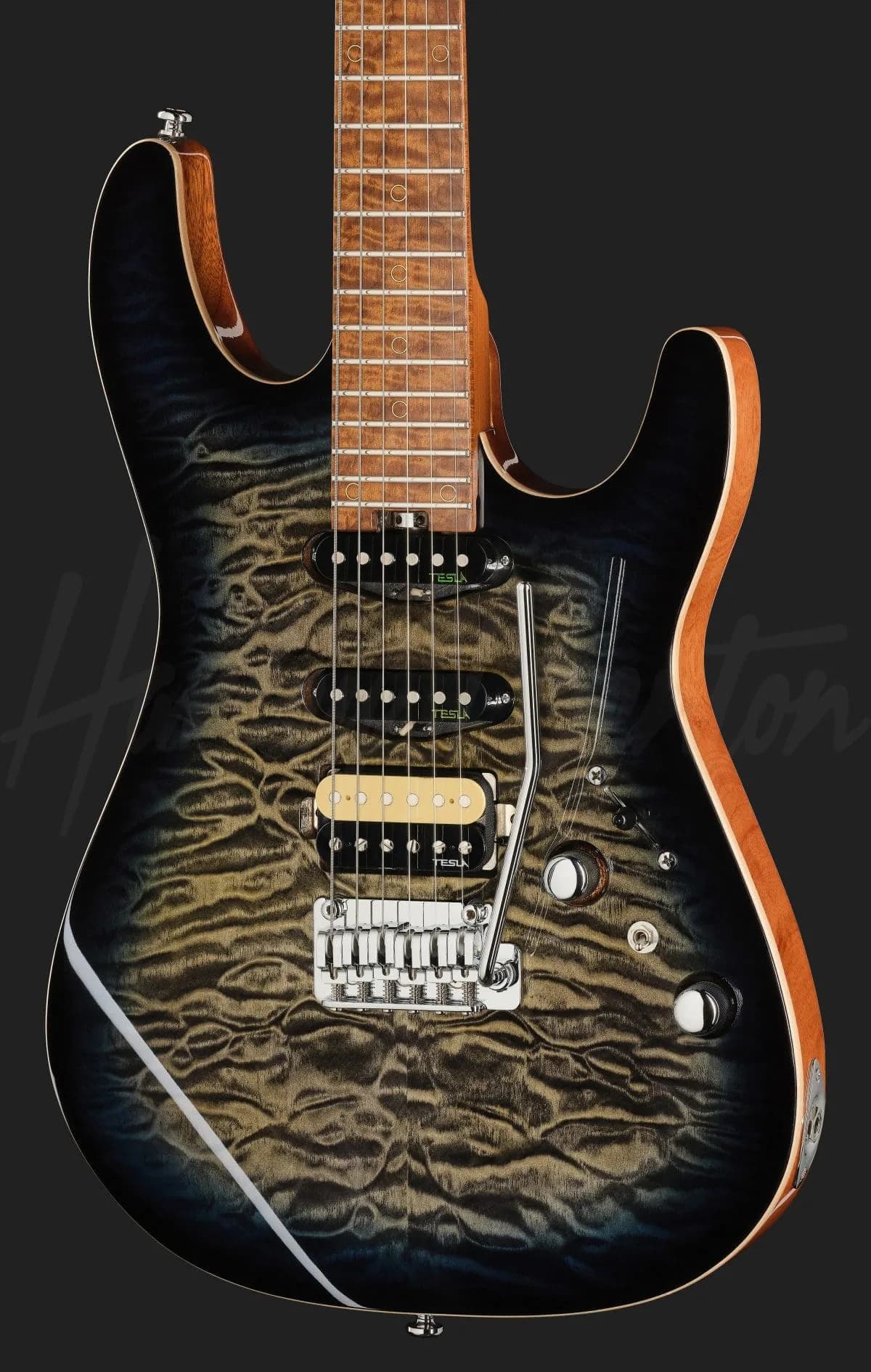 Harley Benton Fusion-IV HSS MN QBLB — photo 4