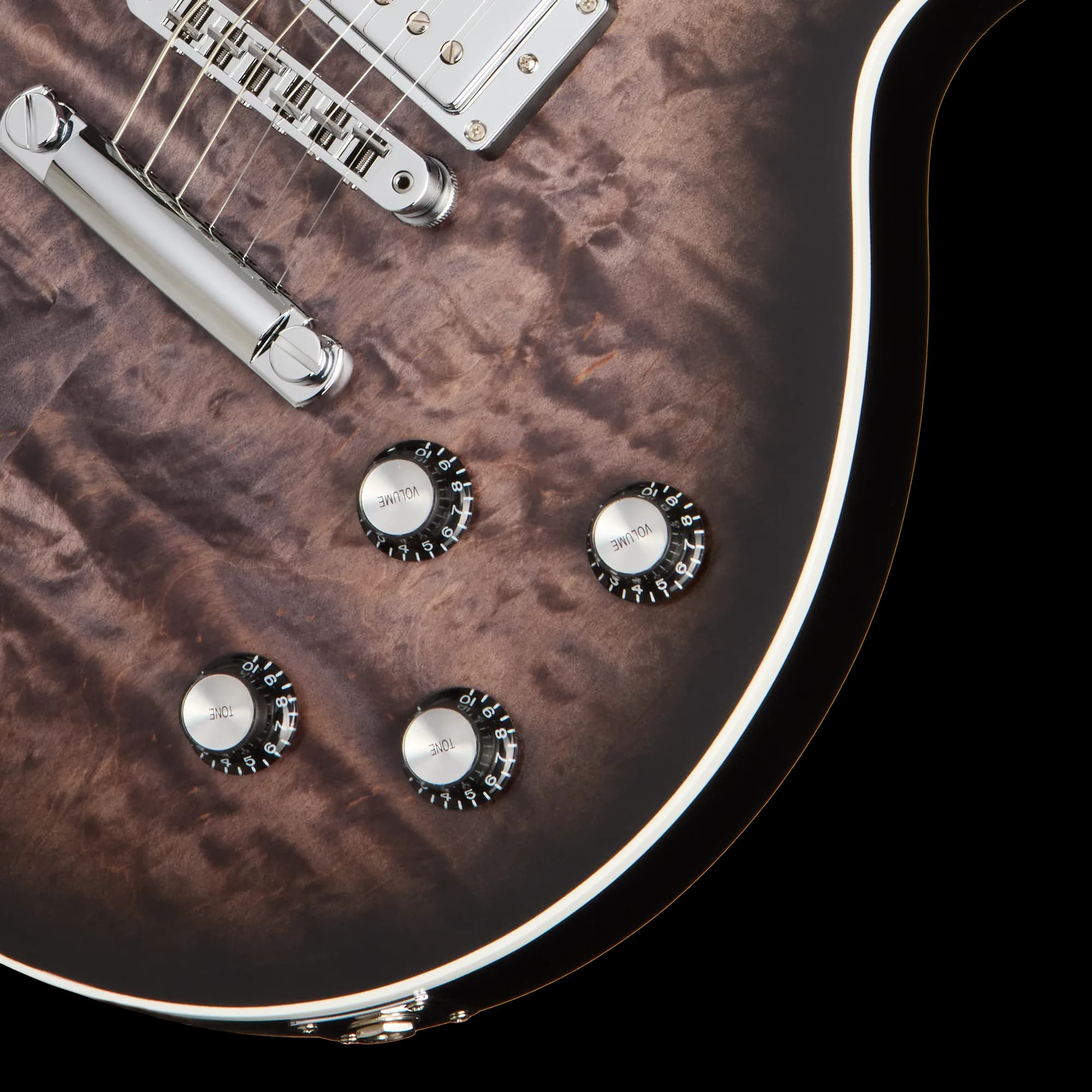 Gibson Mark Morton Les Paul Modern Quilt, Translucent Ebony Burst Satin — photo 7