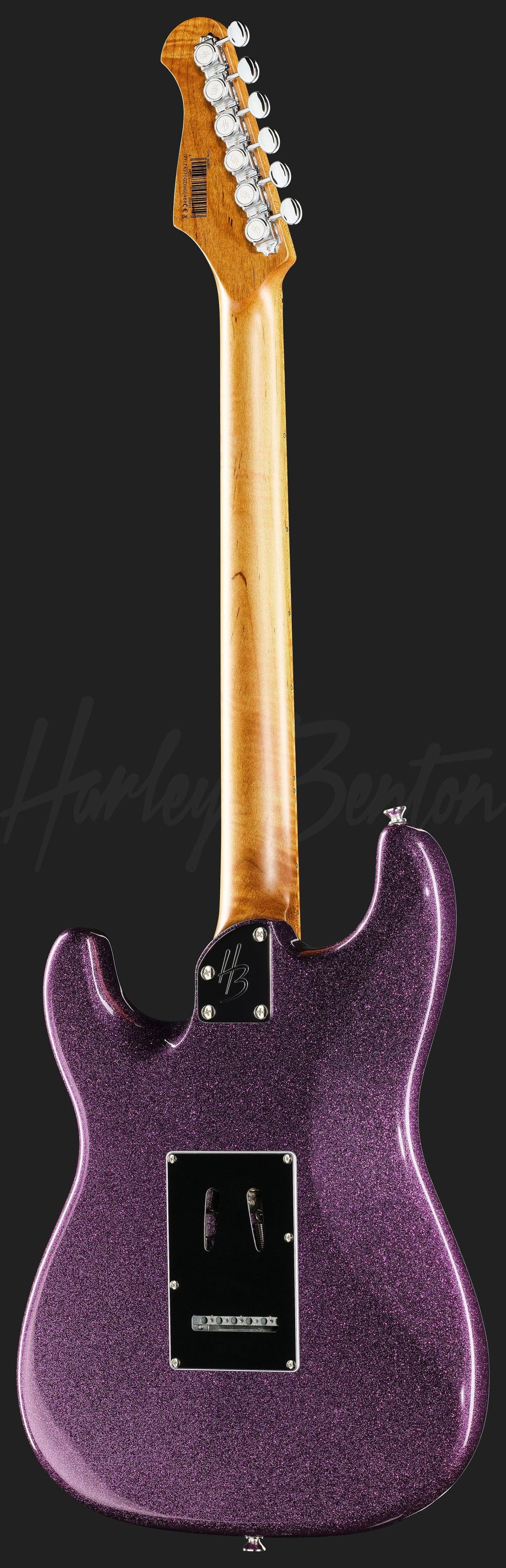 Harley Benton ST-Modern Plus MN HSS Dark Purple Sparkle — photo 3