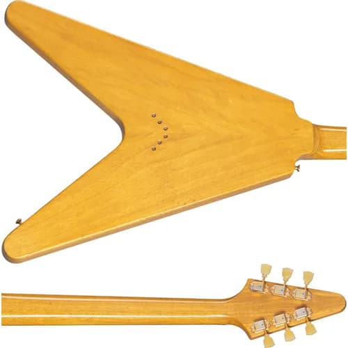Gibson 58 Korina Flying V Brazilian Rosewood Fingerboard, Aged Natural — photo 6
