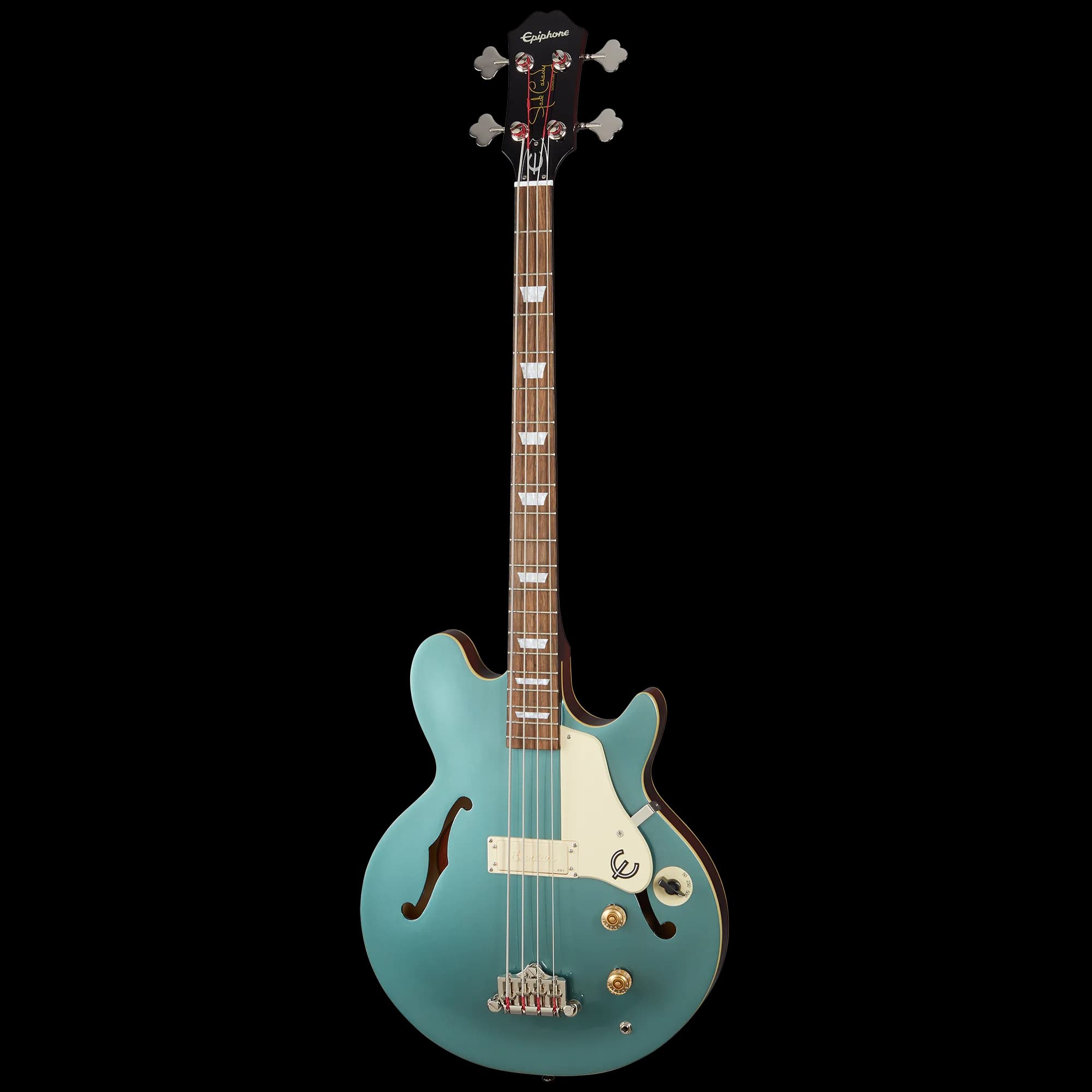 Epiphone Jack Casady Bass, Faded Pelham Blue — photo 3