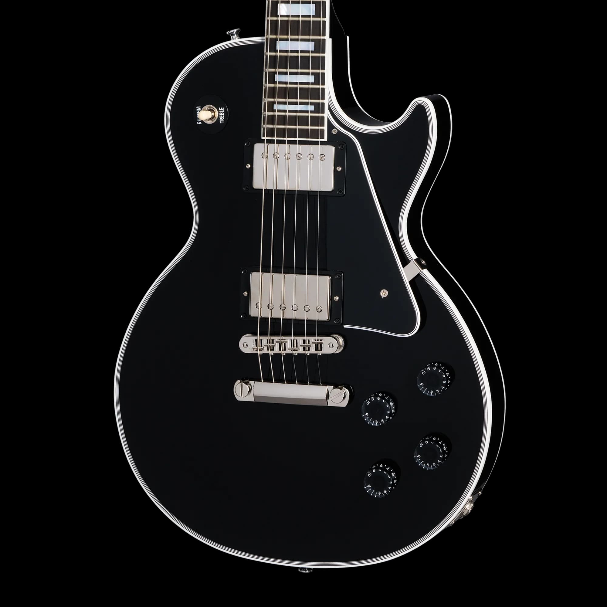 Gibson Les Paul Custom, Nickel Hardware, Ebony, Exclusive