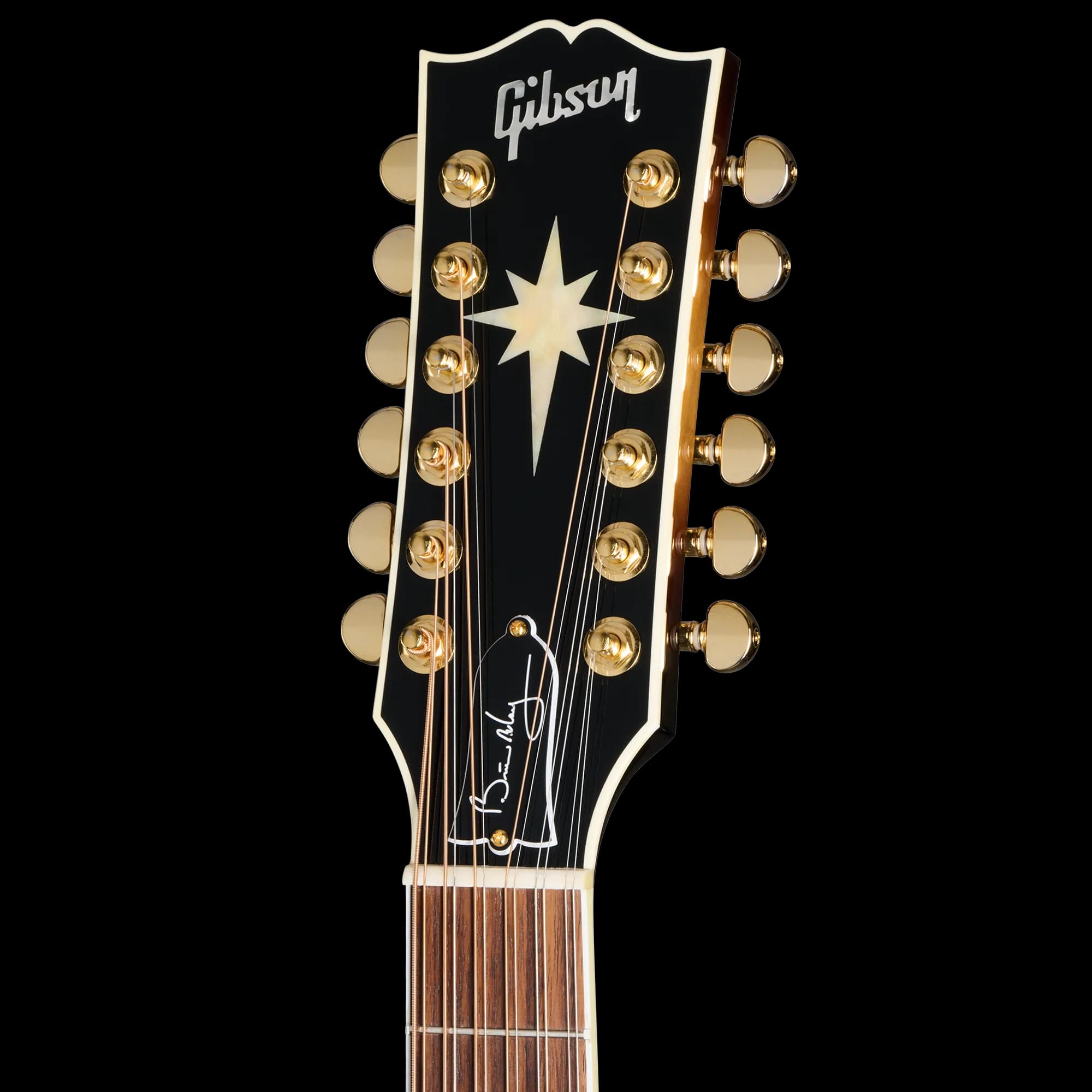 Gibson Brian May SJ-200 12-String, Vintage Sunburst — photo 7