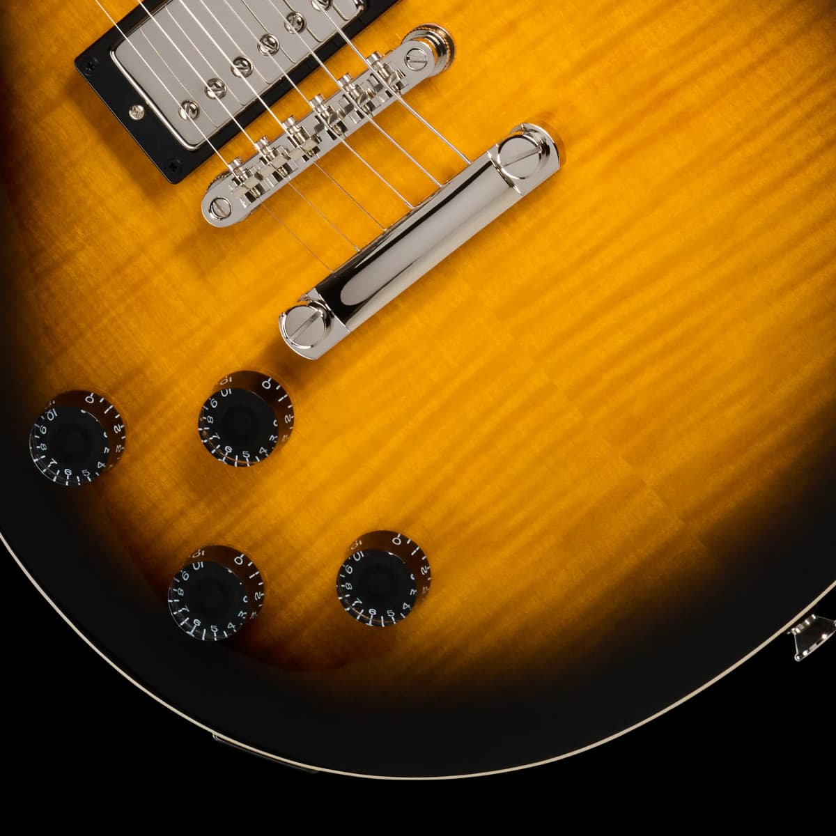 Epiphone Les Paul Tribute Plus, Left-Handed, Vintage Sunburst — photo 8