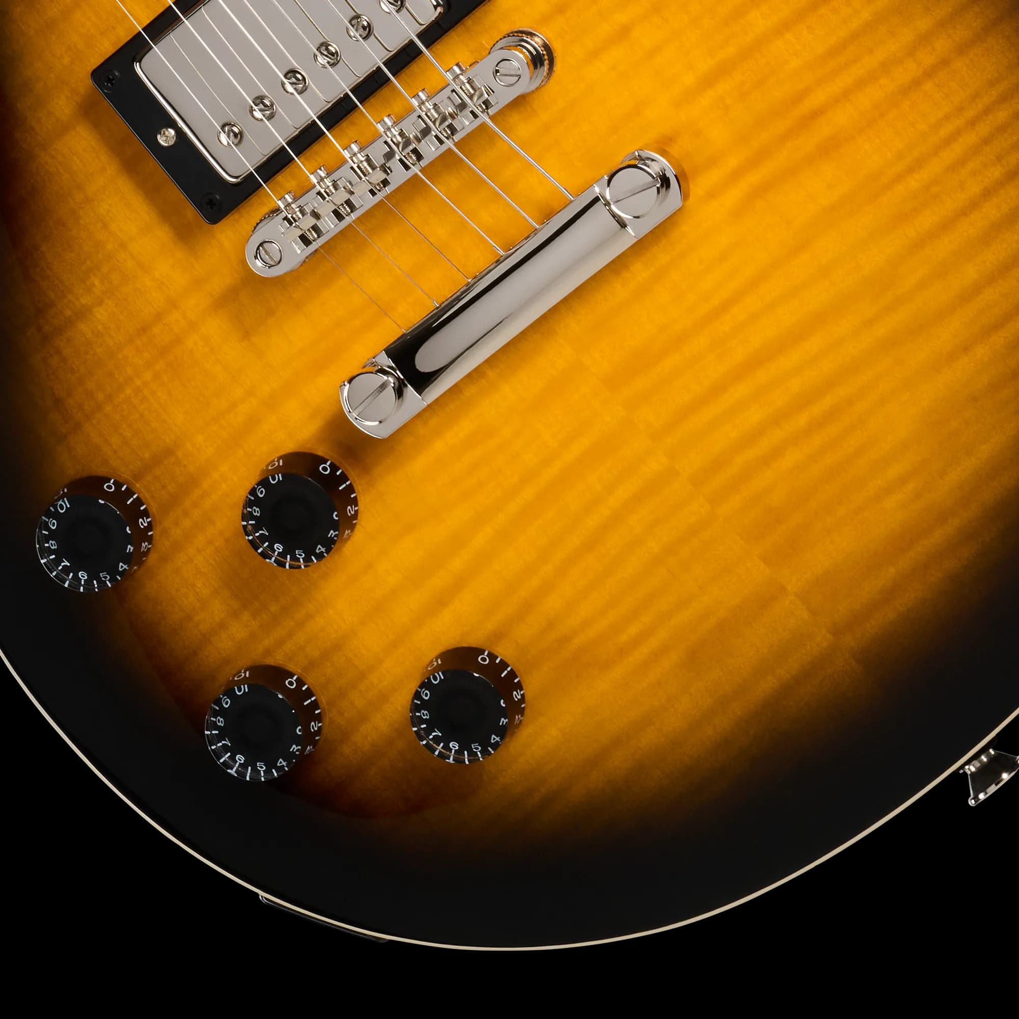 Epiphone Les Paul Tribute Plus, Left-Handed, Vintage Sunburst — photo 8