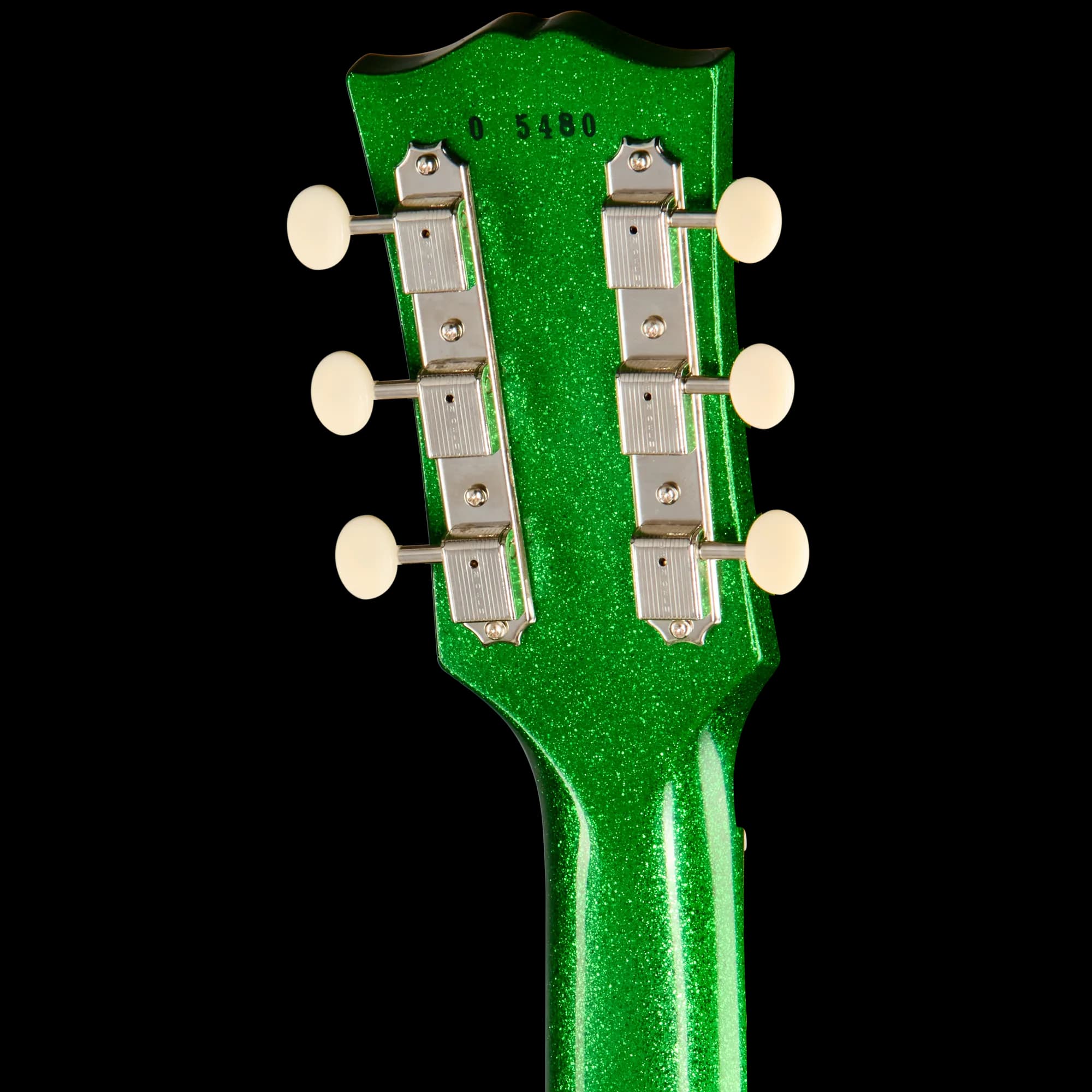 Gibson 1960 Les Paul Junior Double Cut Reissue, VOS, Green Sparkle — photo 6