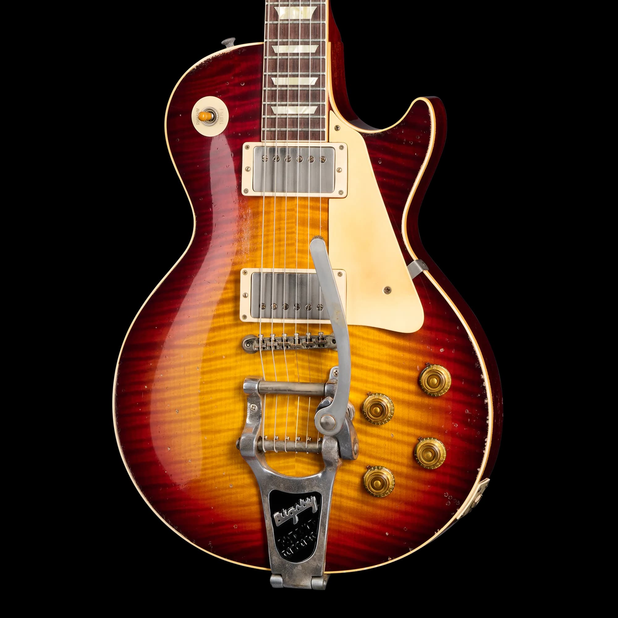 Gibson 1959 Les Paul Standard Reissue Limited Edition Murphy Lab Aged With Brazilian Rosewood, Tom's Tri-Burst