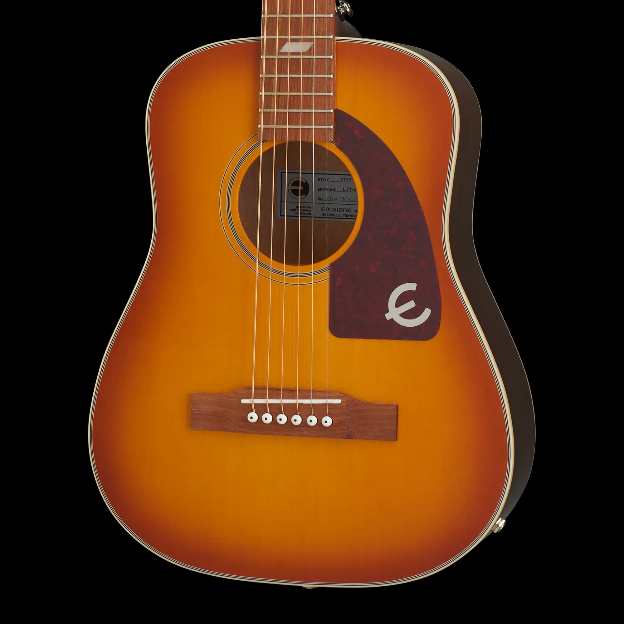 Epiphone Lil' Tex Travel Electric/Acoustic, Faded Cherry