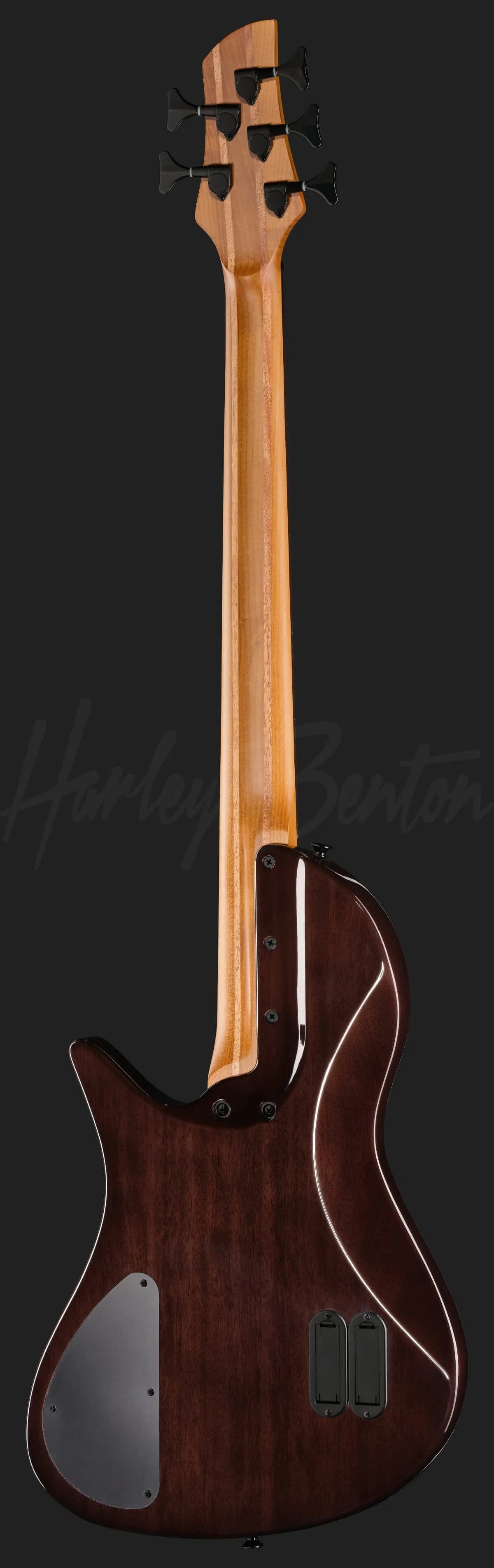 Harley Benton MSB-5 Black Flame Burl — photo 3