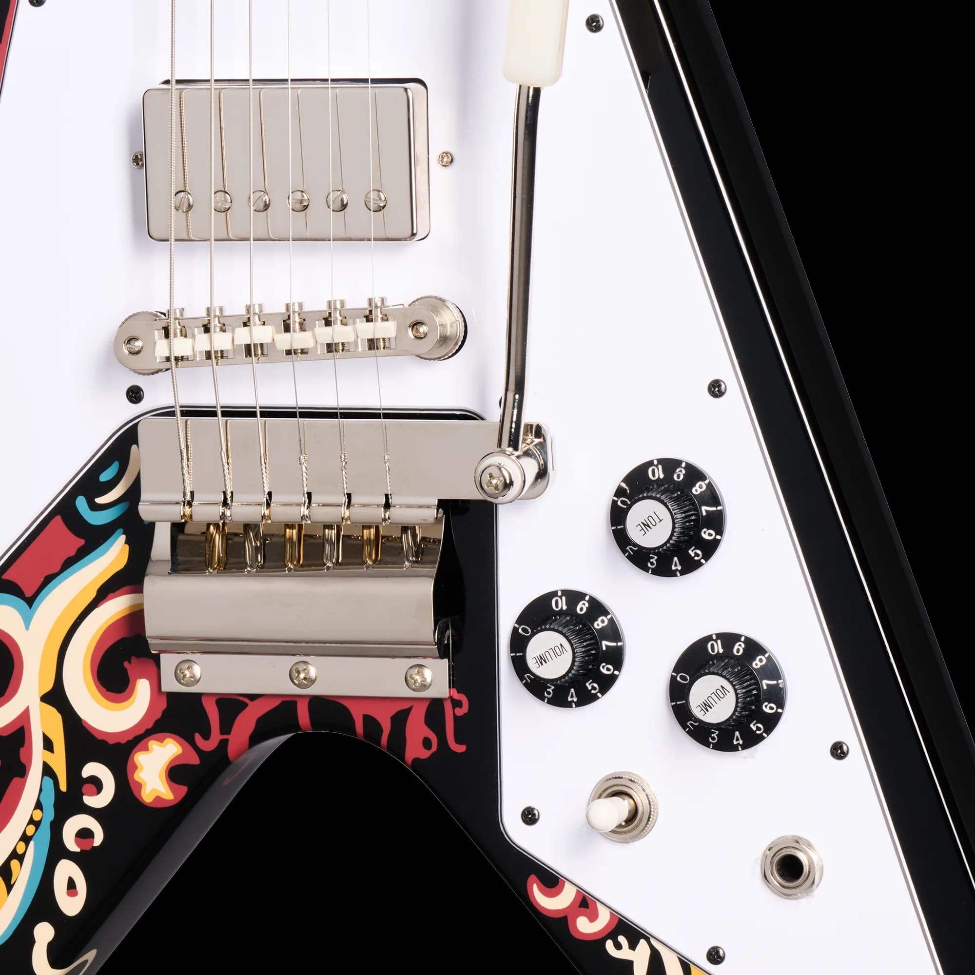 Epiphone Jimi Hendrix™ "Love Drops" Flying V, Ebony — photo 7