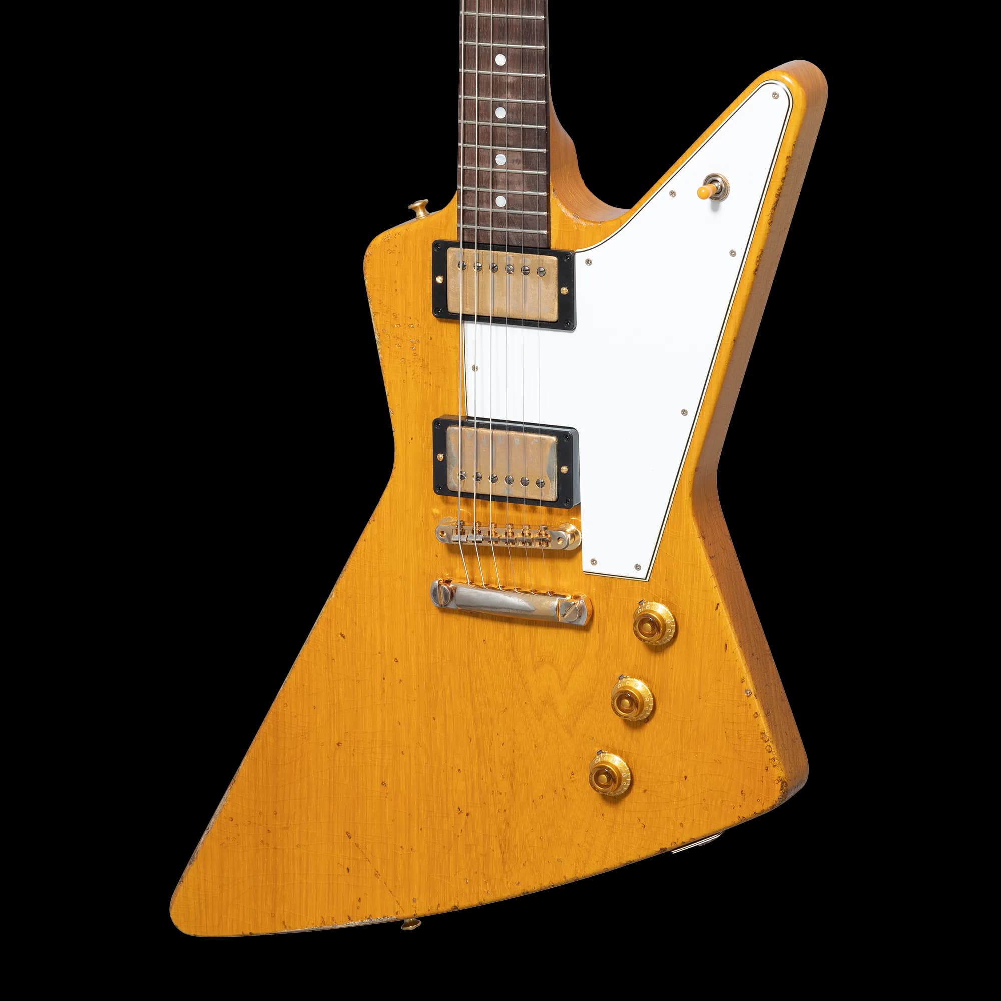 Gibson 58 Korina Explorer Brazilian Rosewood Fingerboard, Aged Natural