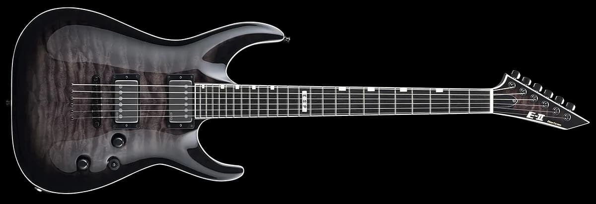 ESP E-II Horizon NT-II SEE THRU BLACK SUNBURST