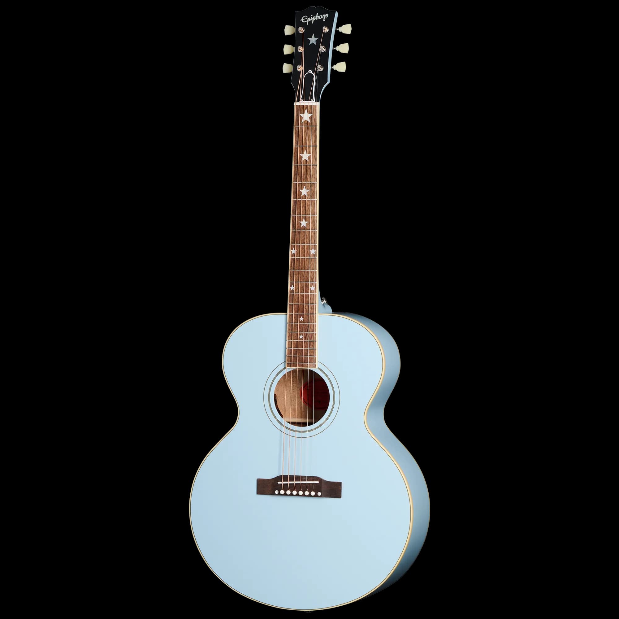 Epiphone IGC J-180 LS, Frost Blue — photo 3