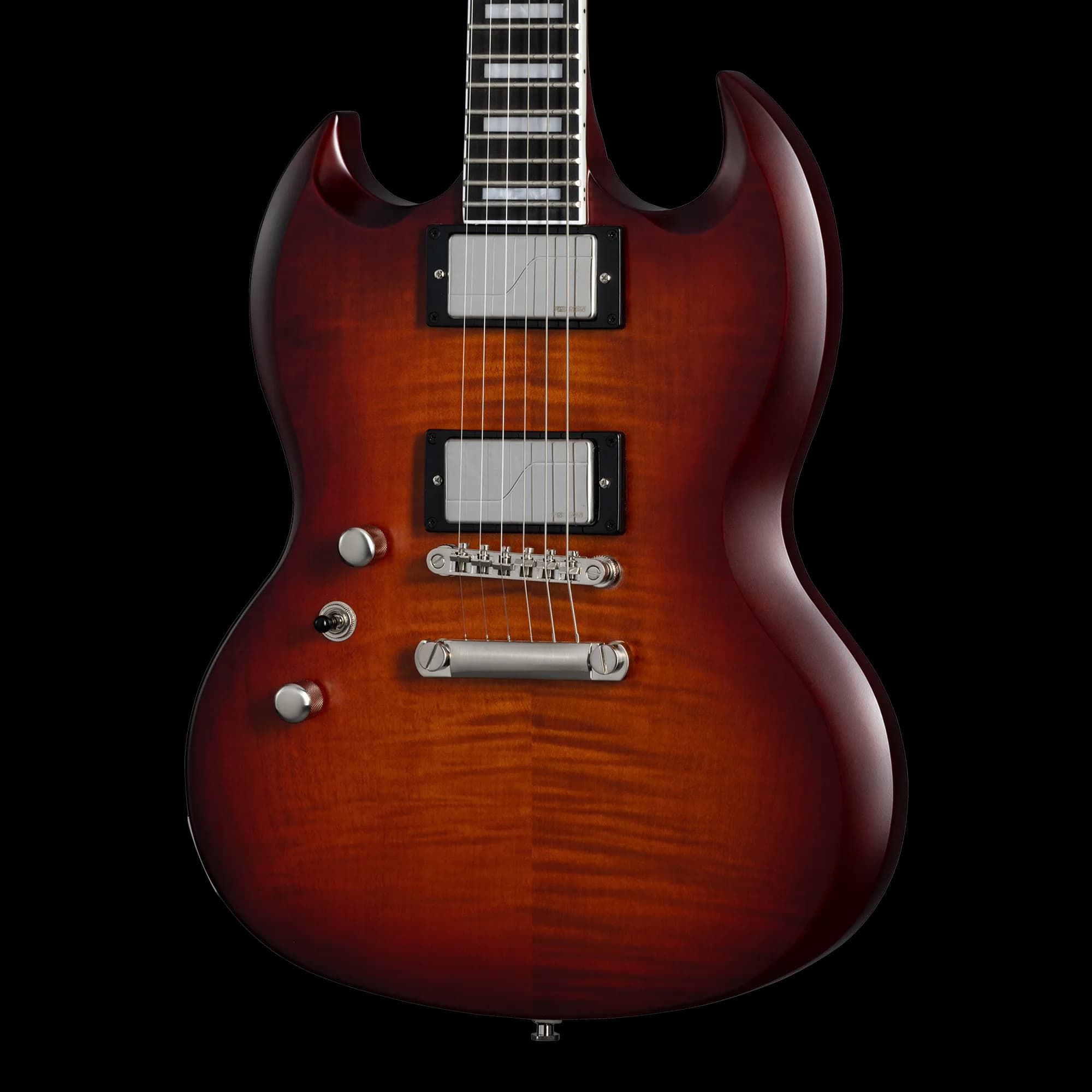 Epiphone SG Prophecy, Left-Handed, Aged Bengal Tiger Burst, Exclusive