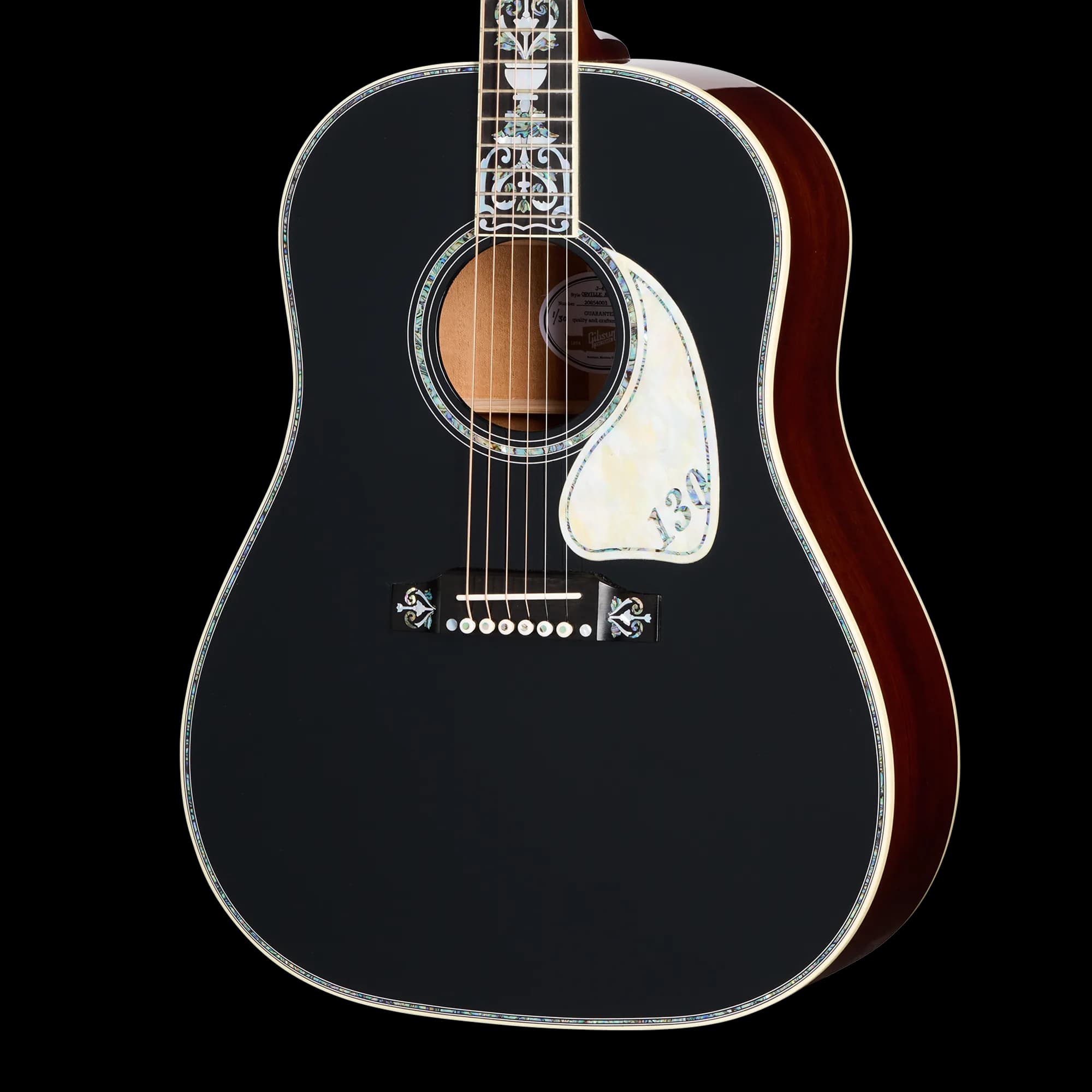 Gibson J-45 Orville Artisan 130th Anniversary Limited Edition, Ebony, Exclusive