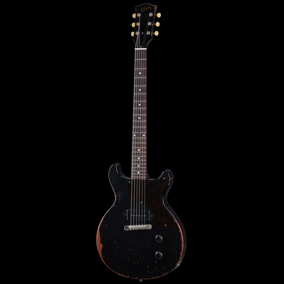 Gibson 1960 Les Paul Junior Double Cut Reissue, Ultra Heavy Aged, Ebony — photo 2