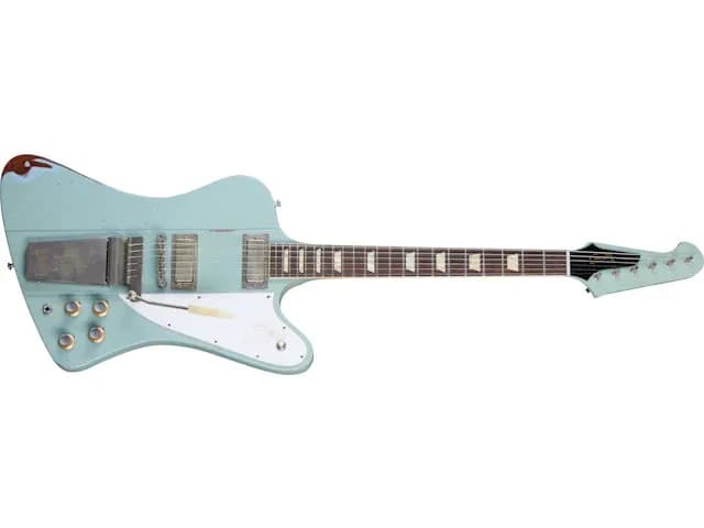 Gibson 1963 Firebird V with Maestro Vibrola, Heavy Aged, Antique Frost Blue — photo 8