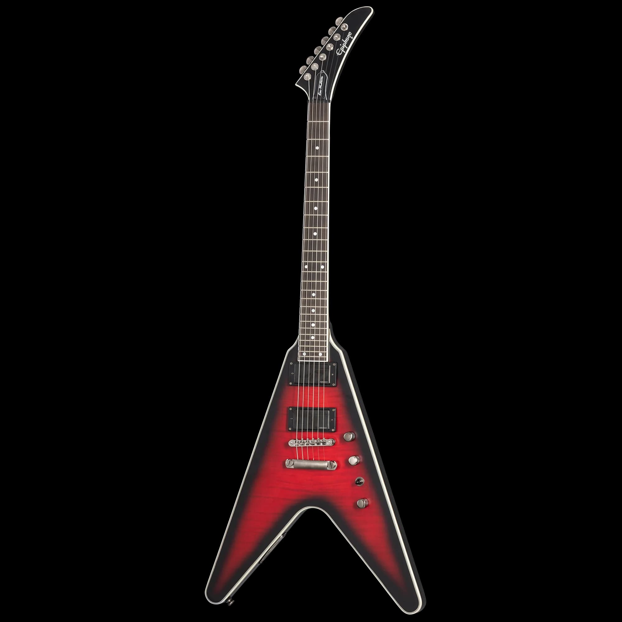 Epiphone Dave Mustaine Flying V Prophecy, Aged Dark Red Burst — photo 3