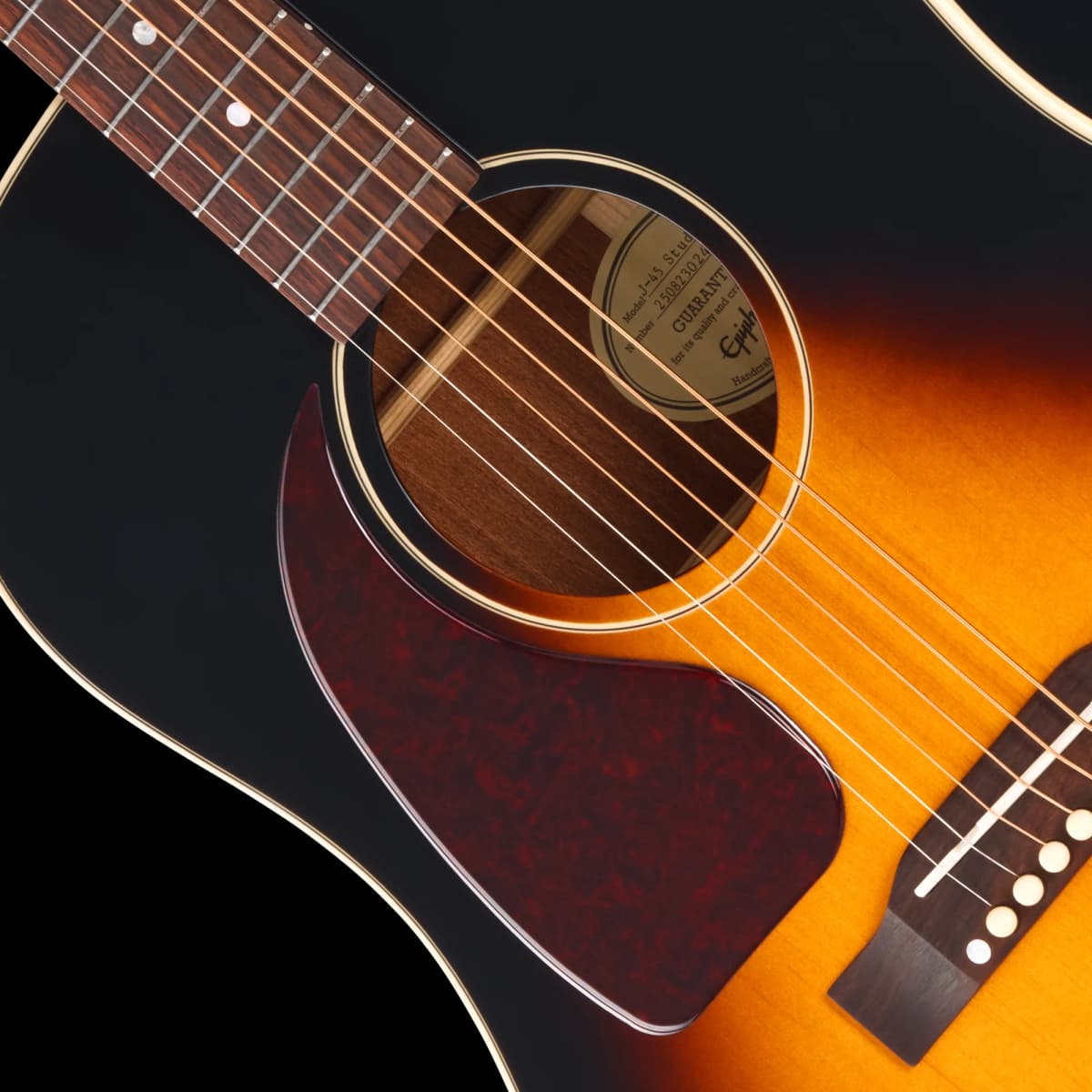 Epiphone J-45 Standard, Left-Handed, Vintage Sunburst — photo 7