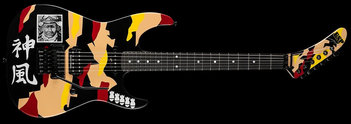 ESP KAMIKAZE-1 Black w/ Graphic