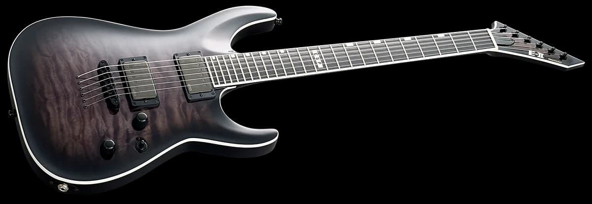 ESP E-II Horizon NT-II SEE THRU BLACK SUNBURST — photo 3