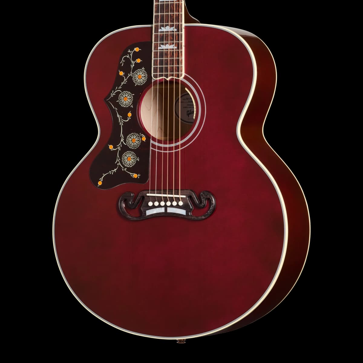 Gibson SJ-200 Standard, Left-Handed, Wine Red