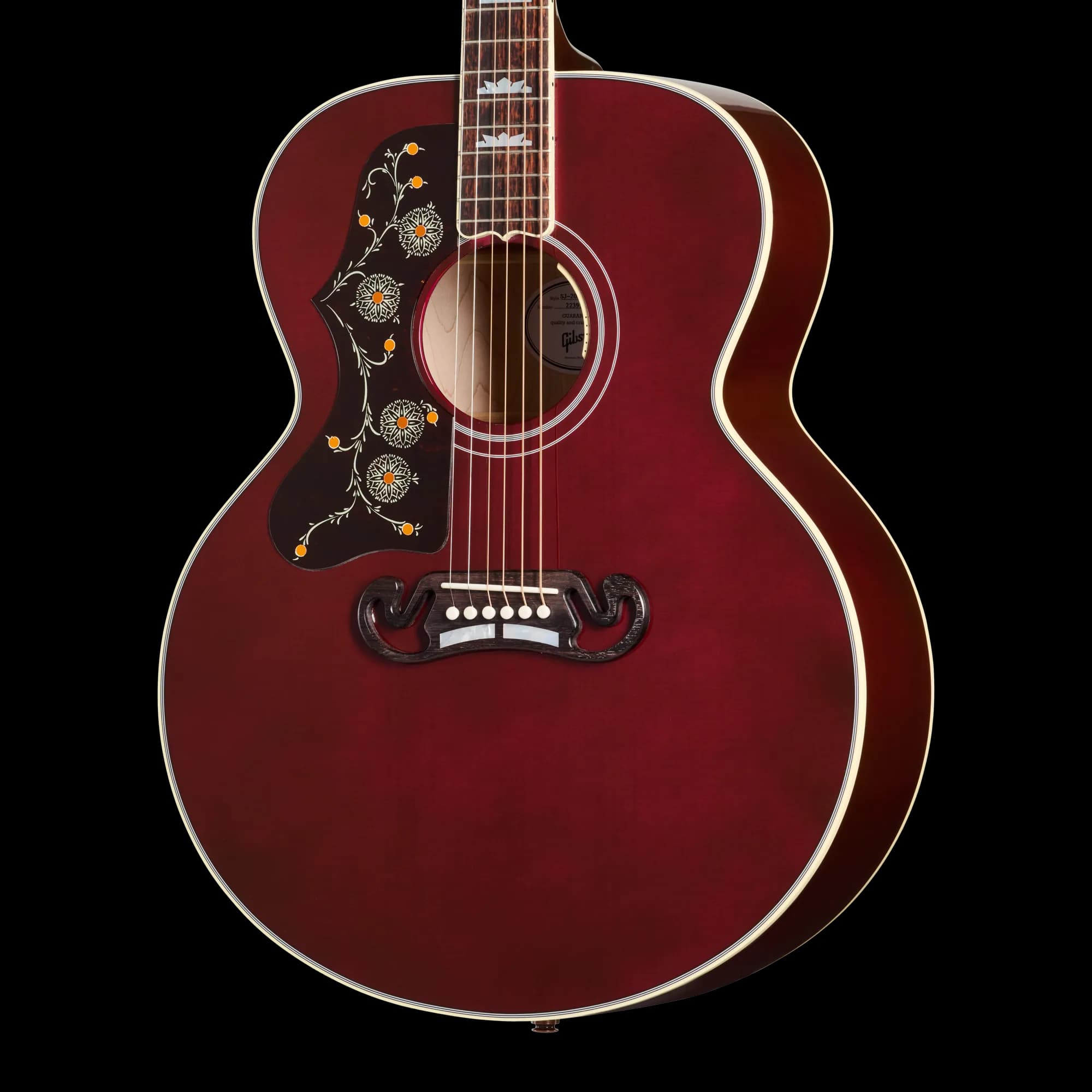 Gibson SJ-200 Standard, Left-Handed, Wine Red