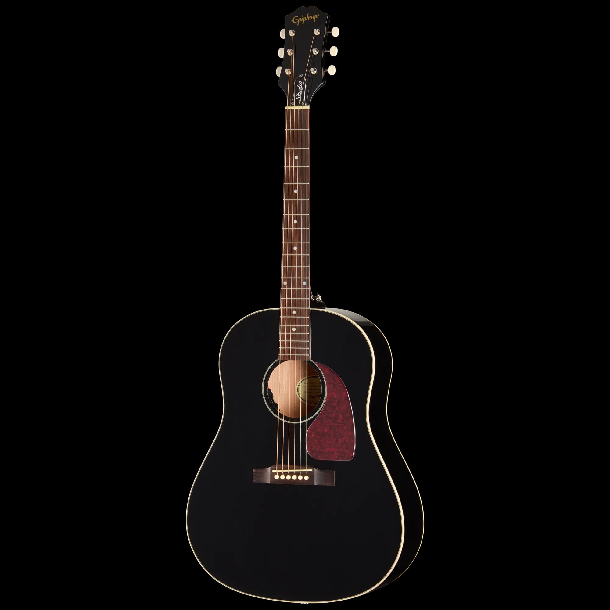 Epiphone J-45 Studio, Ebony, Exclusive — photo 3