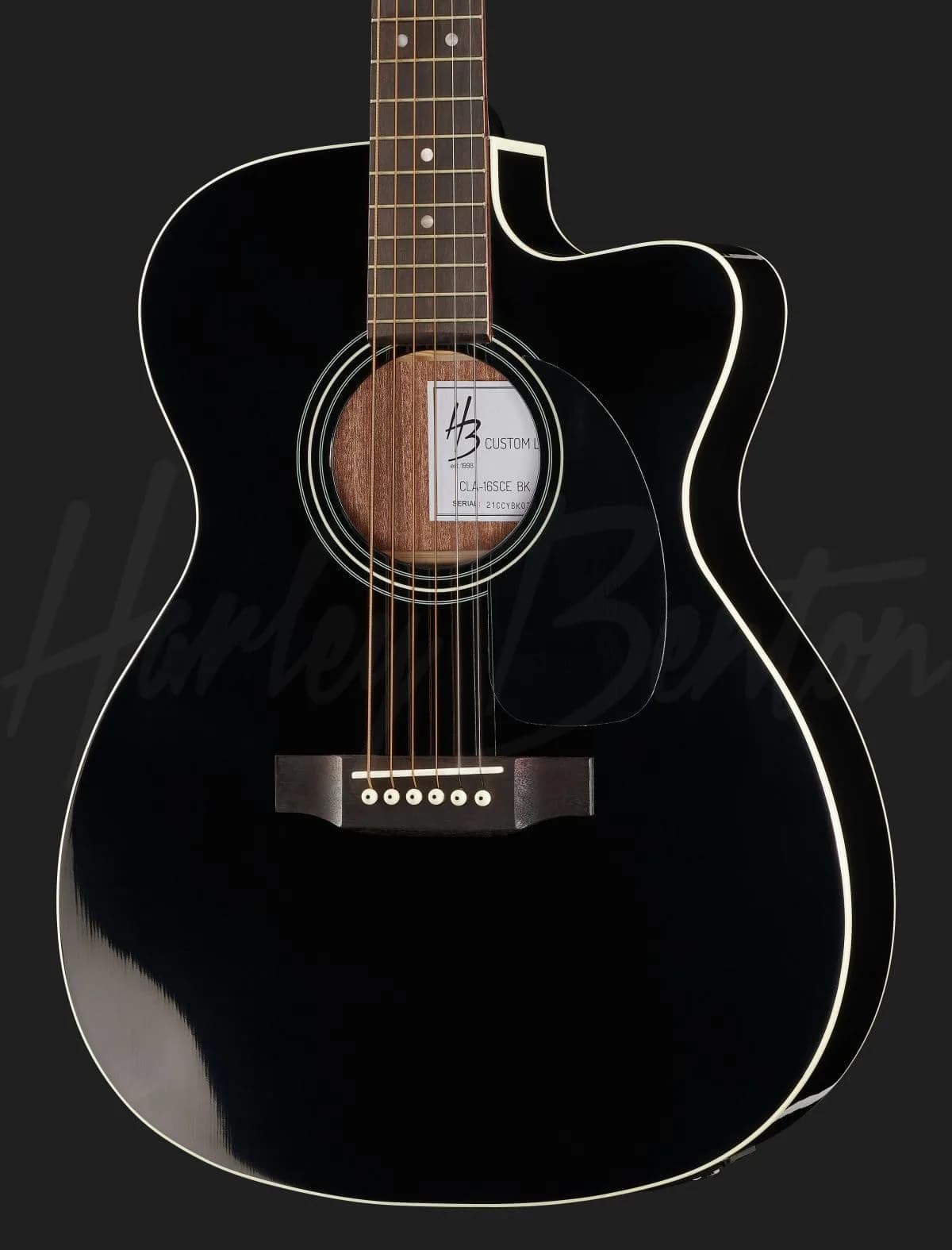 Harley Benton CLA-16SCE BK — photo 4