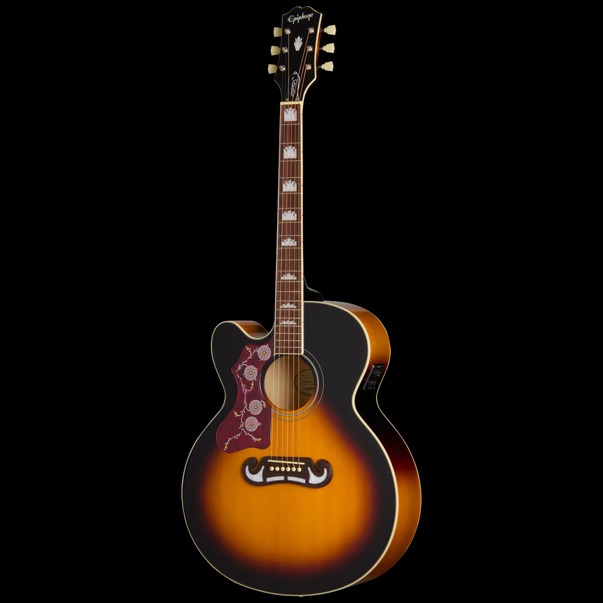 Epiphone J-200 Studio EC, Left-Handed, Vintage Sunburst — photo 3