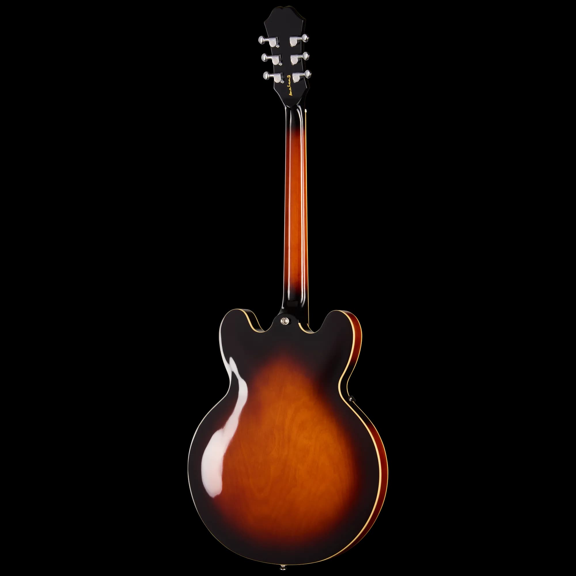 Epiphone Bonehead Riviera, Left-Handed, Dark Tobacco Sunburst — photo 4
