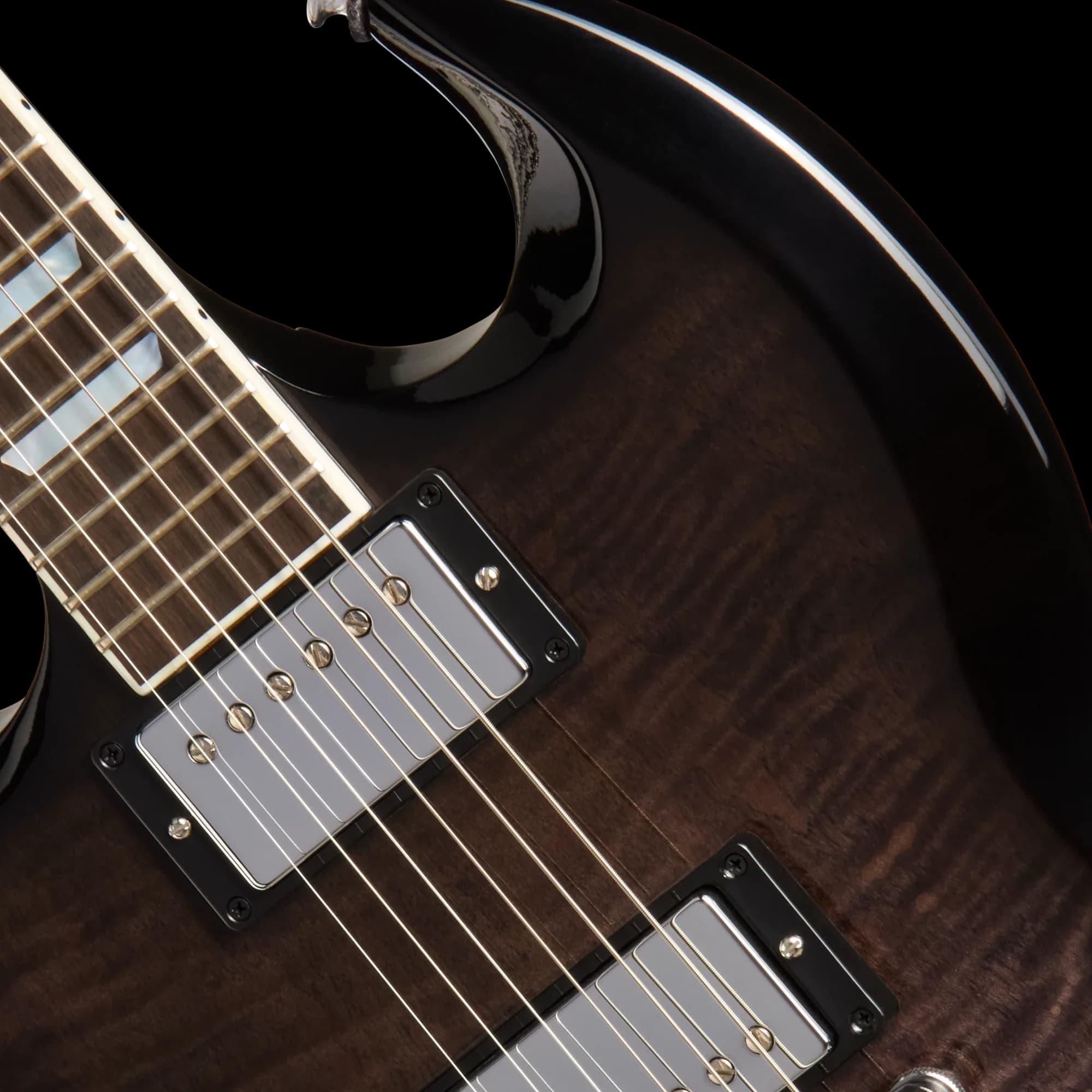 Gibson SG Modern, Left-Handed, Transparent Black Fade — photo 7