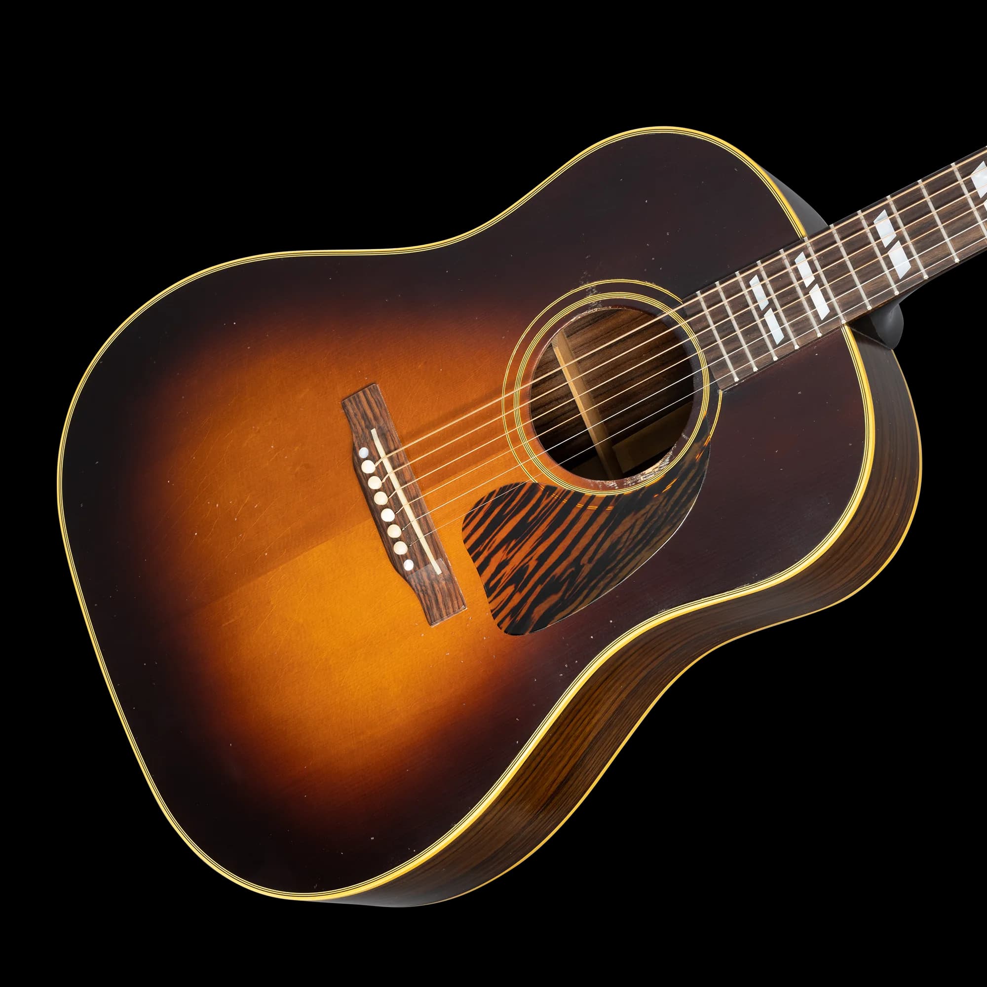 Gibson 1942 Banner Southern Jumbo Reissue, Light Aged, Vintage Sunburst — photo 2
