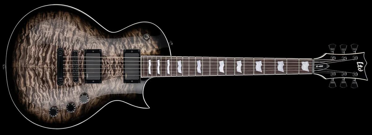 ESP EC-400QM See Thru Black Sunburst