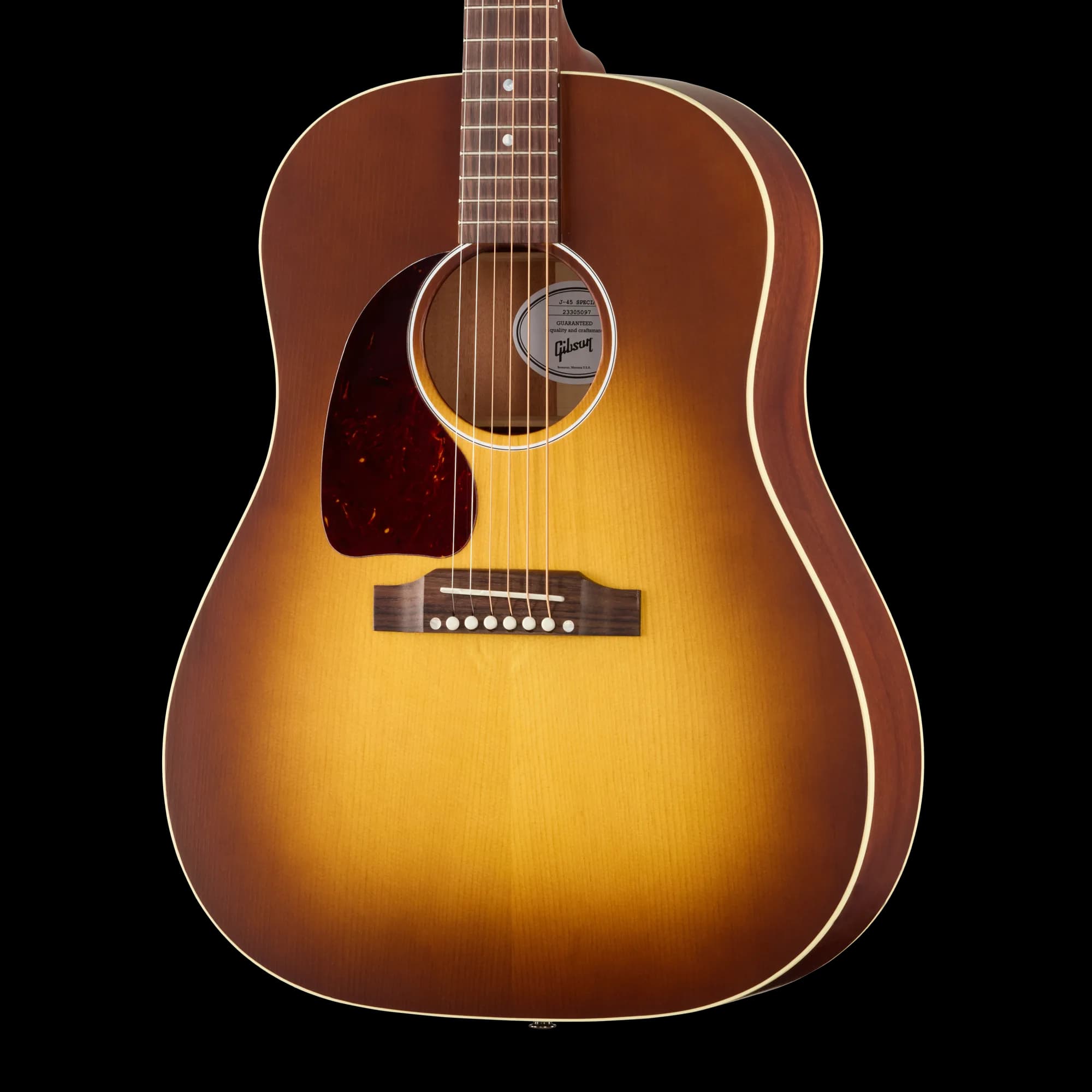 Gibson J-45 Special, Left-Handed, Satin Honey Burst