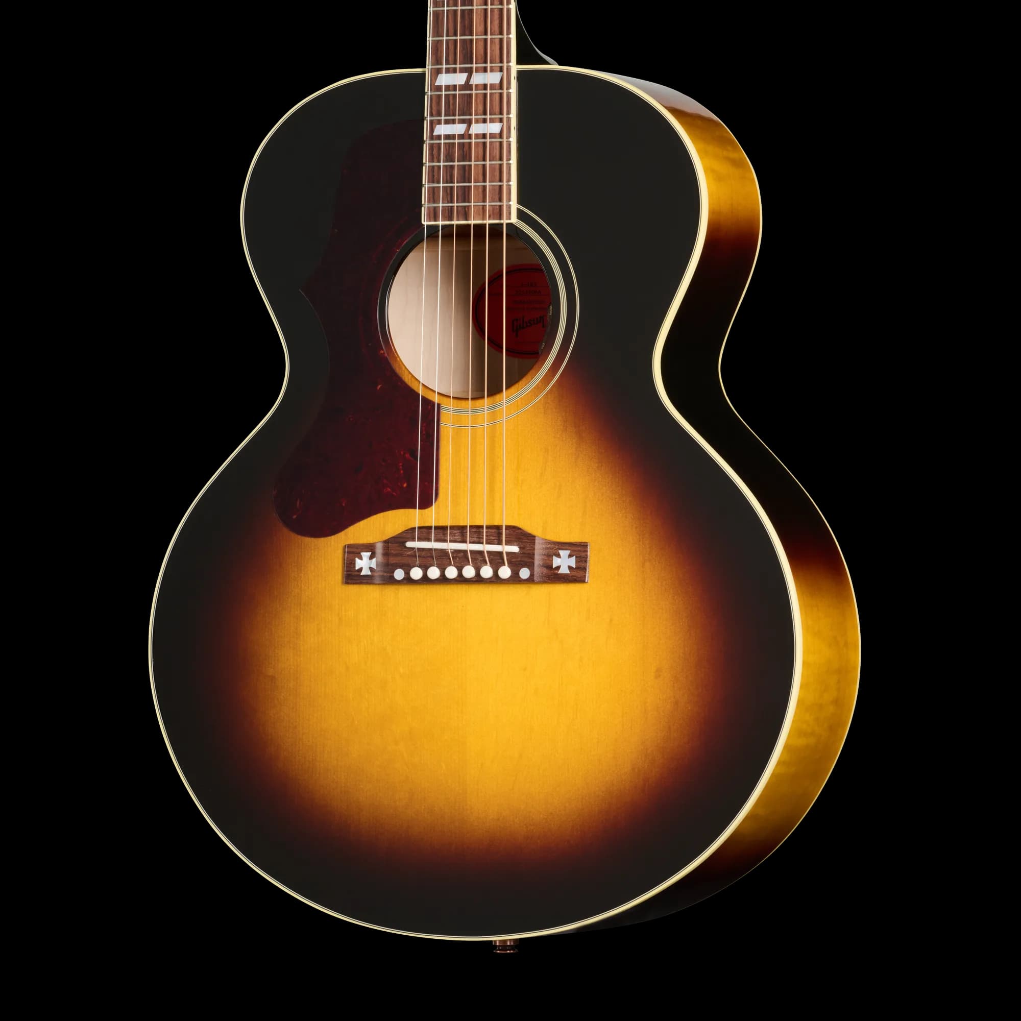Gibson J-185 Original, Left-Handed, Vintage Sunburst
