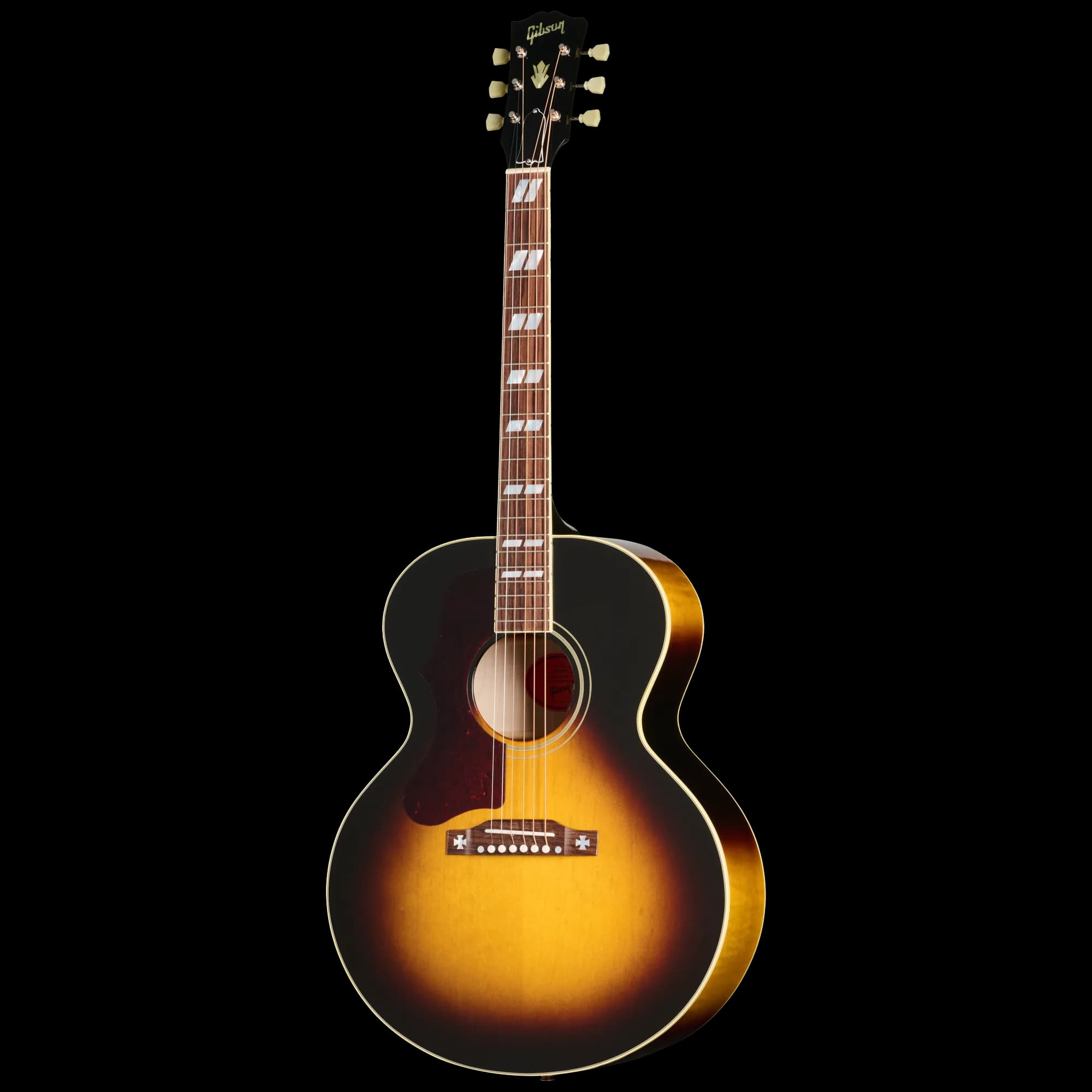Gibson J-185 Original, Left-Handed, Vintage Sunburst — photo 3