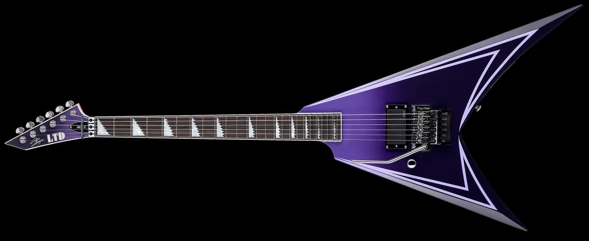 ESP LTD Alexi Hexed Lh Purple Fade w/ Pinstripes
