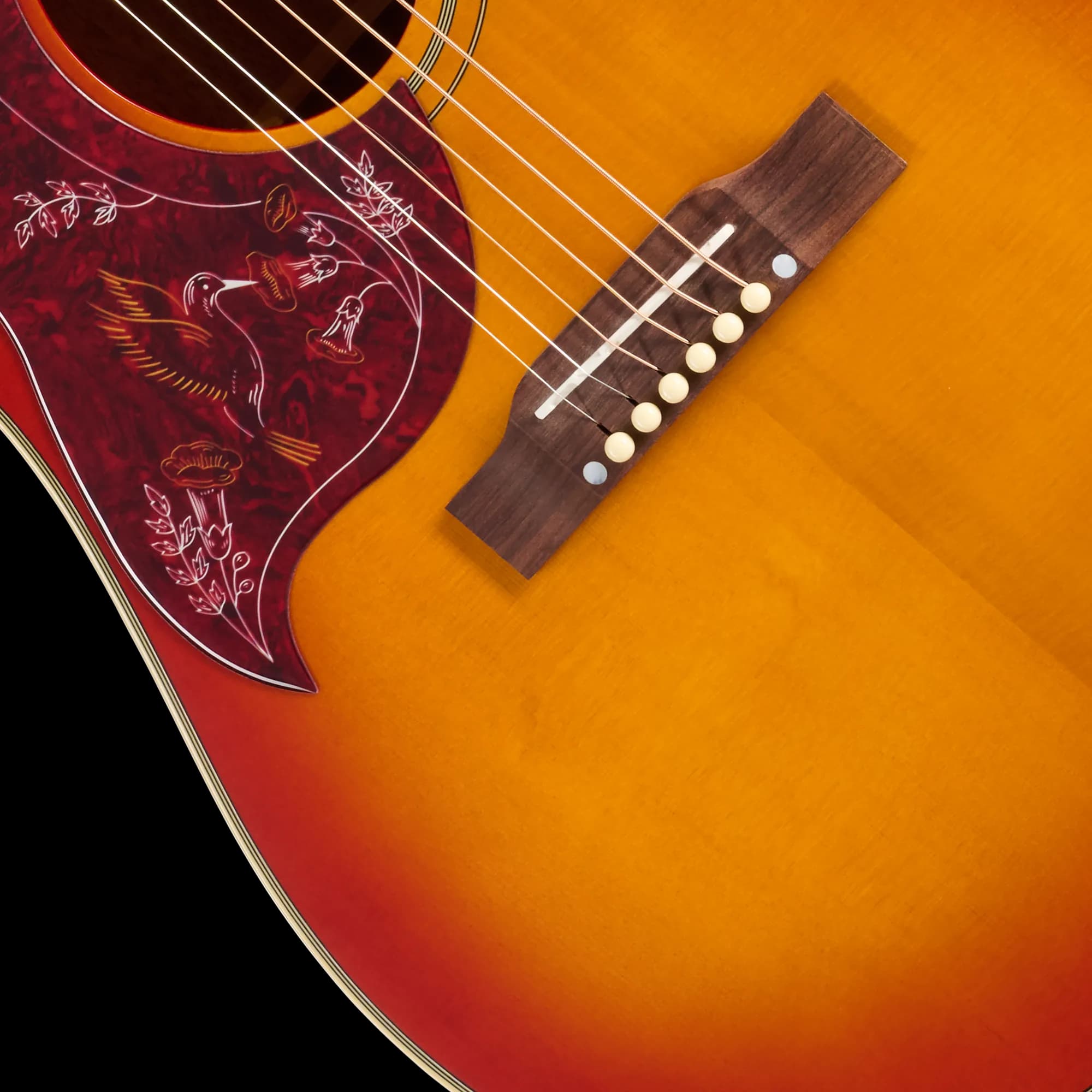 Epiphone Hummingbird Standard, Left-Handed, Cherry Sunburst — photo 8