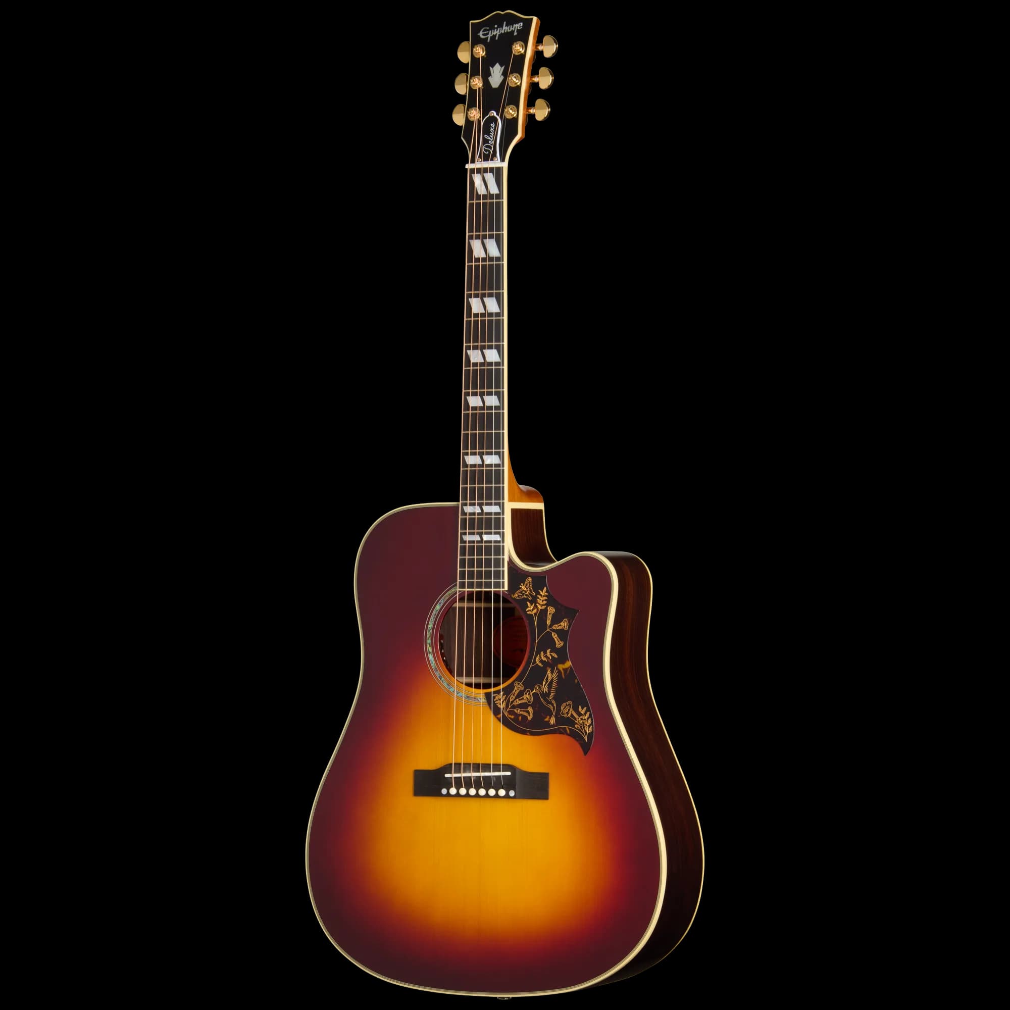 Epiphone IGC Hummingbird Deluxe EC, Autumn Burst — photo 3