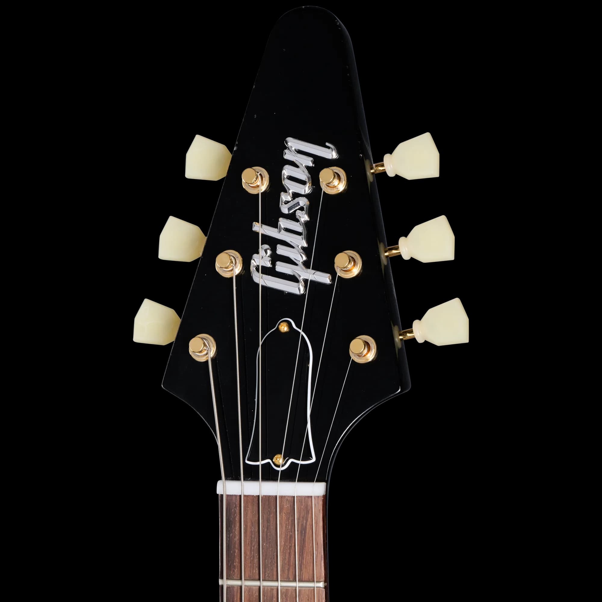 Gibson 1958 Korina Flying V Reissue, Light Aged, Ebony — photo 5
