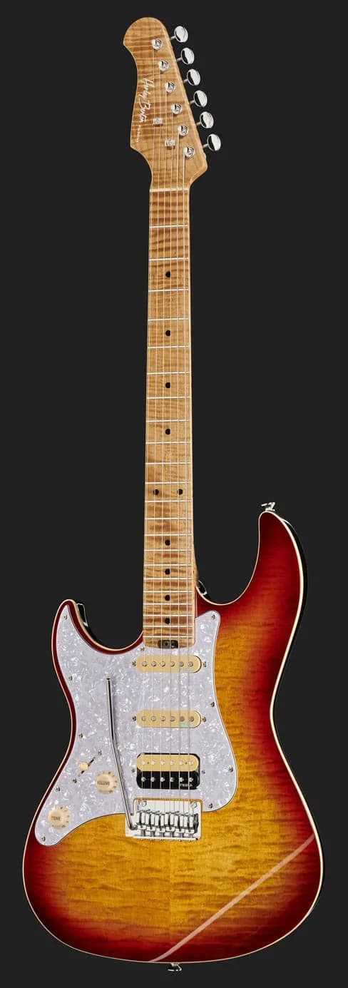 Harley Benton ST-Modern Plus MN HSS LH Flame Bengal Burst — photo 6